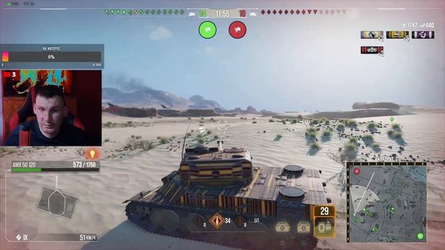 world of tanks ps 5 | добиваю AMX 50 100 | смотреть онлайн