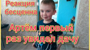 Артём первый раз приехал на дачу,реакция бесценна 🫶🏡🍓