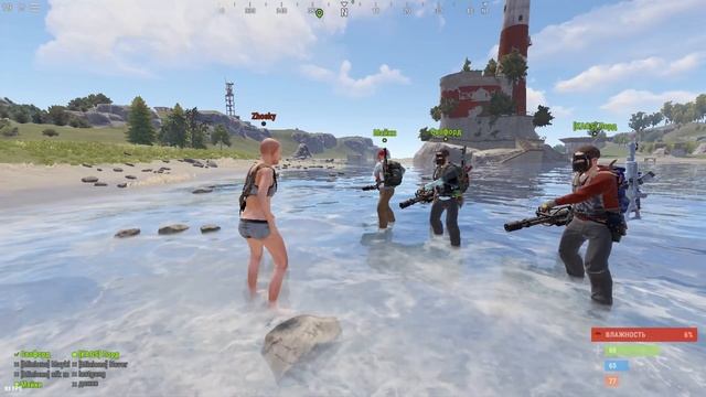 КУБИК на ВОДЕ! МОЯ самая ВЕСЁЛАЯ и ЭПИЧНАЯ ИСТОРИЯ! Rust смотреть онлайн