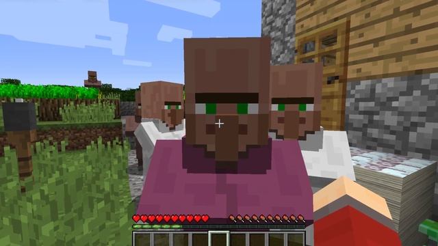 ЗАЧЕМ ЭТОТ ЖИТЕЛЬ РАЗДАЁТ ВСЕМ ИЗУМРУДЫ В МАЙНКРАФТ? | смотреть онлайн