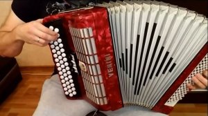 БАЯН ПРОСТО БОМБА  ЧАСТЬ 1. Немецкий Верини VERINI accordion двухголосный эстрадный легкий красный