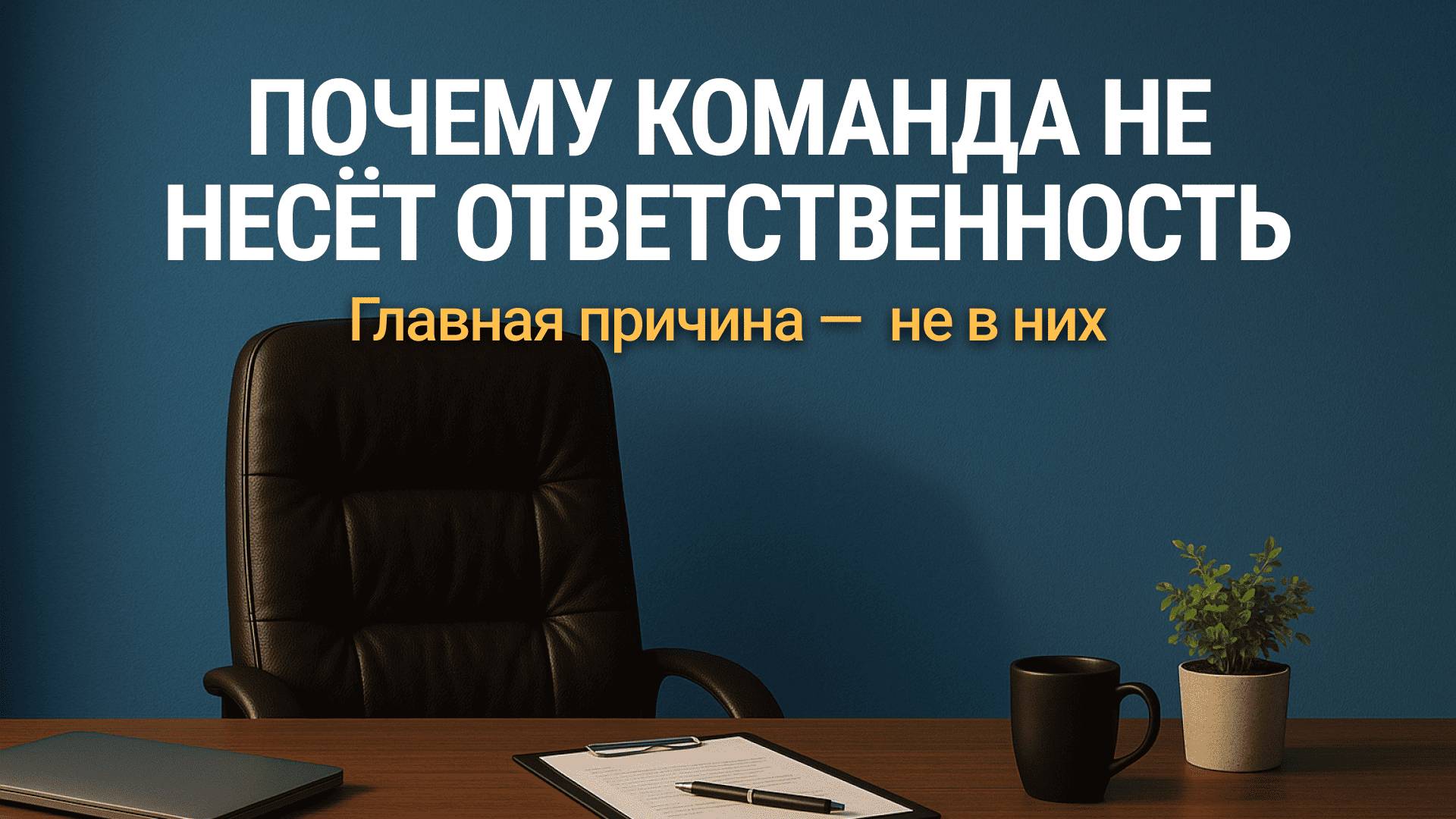 Почему команда не берет ответственность