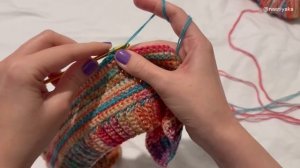 Чепчик с ушками МК | Вяжем любой пряжей и крючком на св?