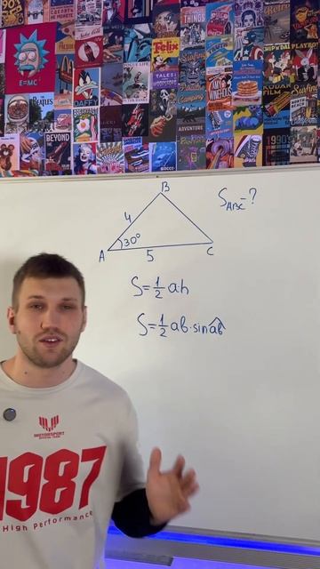 Площадь треугольника. Тг:Mish_Math #математика #егэ2025 смотреть онлайн