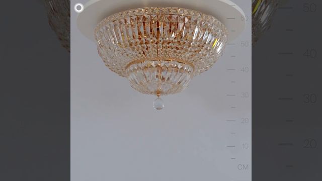 Потолочная хрустальная люстра Maytoni Basfor DIA100-CL-12-G