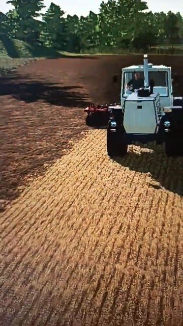 Дисковка после пшеницы на Т150К #спк #т150к #agro #farmingsimulator22 смотреть онлайн