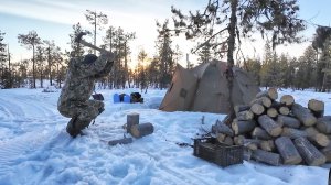 ЗАЕЗД НА БОЛОТО. ГОТОВИМСЯ К ОХОТЕ НА ГУСЯ. МАЙ МЕСЯЦ ЕДЕМ НА СНЕГОХОДАХ СМ-002 И ТАЙГА.