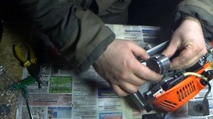 Китайская HUSQVARNA 372 XP, замена поршневой, топливного шлан