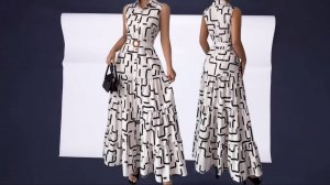 Моделирование макси-платья с ярусами .