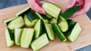 Простая и вкусная закуска из огурцов. Бюджетный рецепт