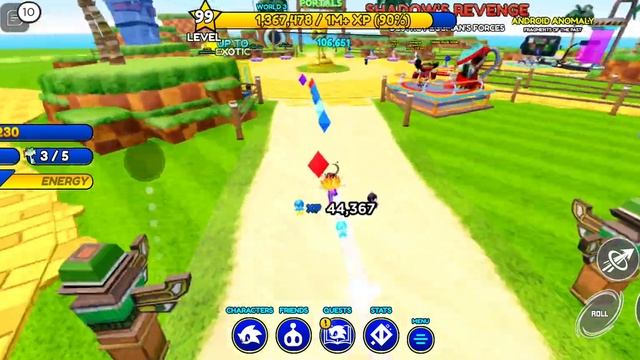 Получил Соника за 100 лвл! Sonic Speed Simulator #2 смотреть онлайн