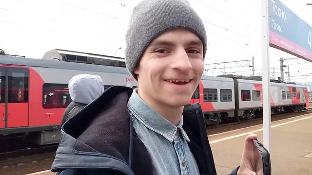 Электропоезд эт2м-099 Сообщением Шапки Санкт-Петербург