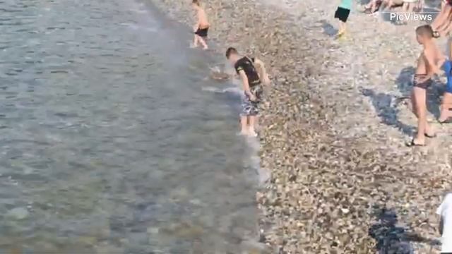 Пляж Небуг сегодня 5 июня 2025. Погода и море в Небуге сейчас. Туапсинский район. Краснодарский край смотреть онлайн