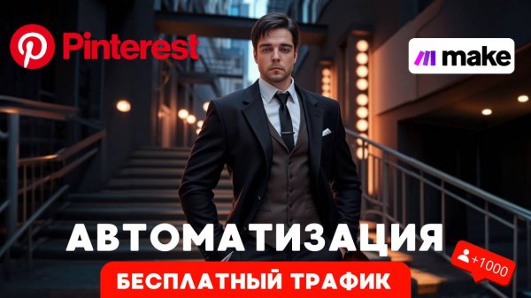Автоматический БЕСПЛАТНЫЙ трафик из Pinterest с помощью Make.com и нейросетей: ChatGPT и Flux AI