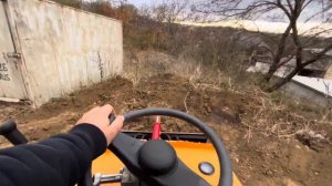 Самый дешевый мини погрузчик из Китая 🇨🇳 Работа на м