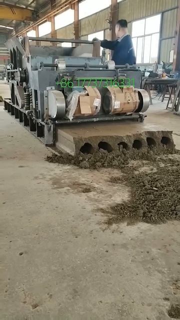 Китайский станок для производства пустотных плит220×120 смотреть онлайн