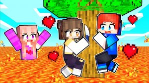 ЗАПЕРТ НА ОДНОМ БЛОКЕ ЛАВЫ С МОИМИ БЕЗУМНЫМИ ФАНАТКАМИ... (Minecraft)