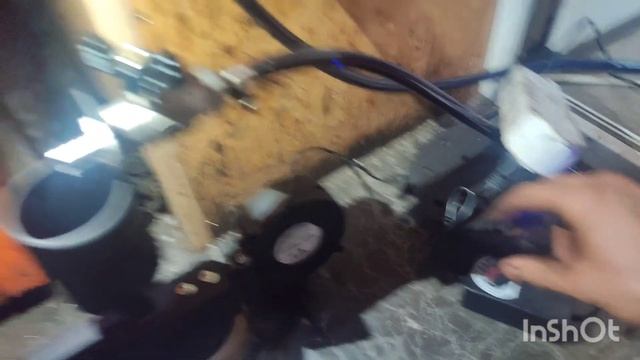 первый тест горелки на отработке