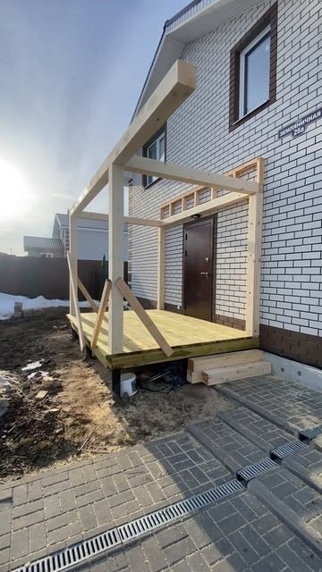 Делаем террасу к дому #chorts смотреть онлайн