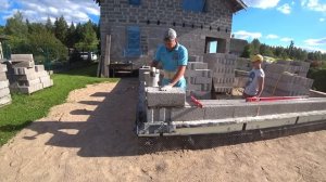 ДОМ ИЗ КЕРАМЗИТОБЕТОНА | Кладка КЕРАМЗИТОБЕТОННЫХ (FIBO)