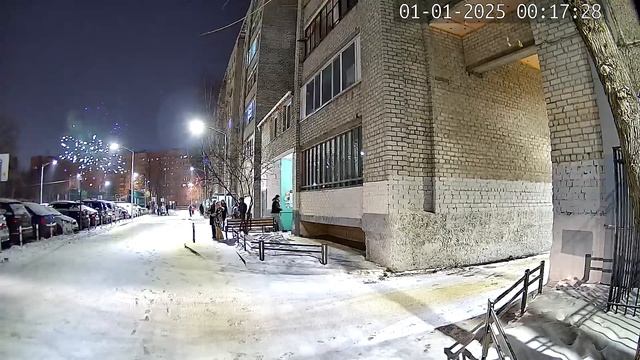 Новый год с камер Умных домофонов.