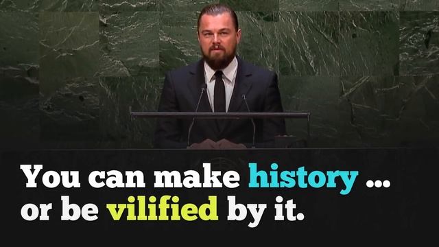 ENGLISH SPEECH | LEONARDO DICAPRIO: Climate Change (English Subtitles)