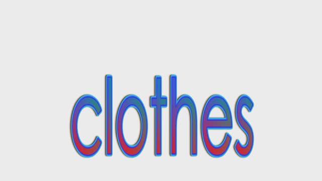 Learn Clothes Vocabulary ｜ Talking Flashcards
