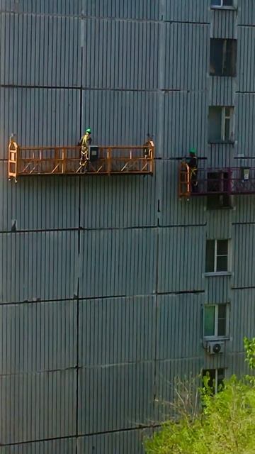 🍃2270🍃 Серьезная работа на высоте#город#ремонт фасада смотреть онлайн