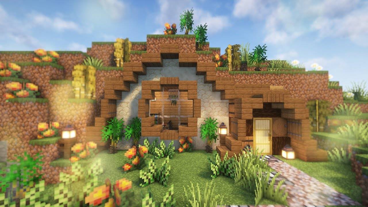 КАК ПОСТРОИТЬ ДОМ В ГОРЕ В МАЙНКРАФТ КРАСИВЫЙ ДОМ В ГОРЕ смотреть онлайн