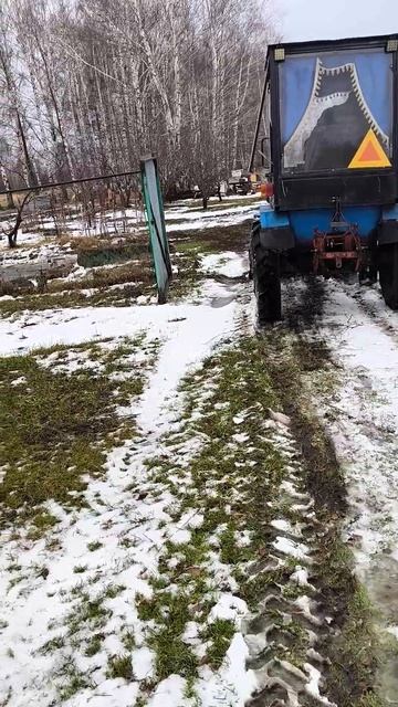#минитрактор #грязь #зима смотреть онлайн
