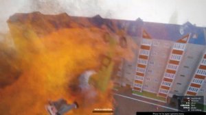 Fire Tornado Vs YANMAP TOWN | Teardown | Realistic Tornado  Storm Destruction Mod ( торнадо