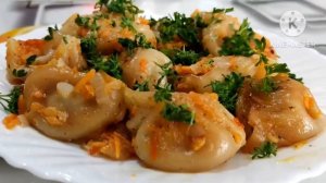 Вкуснейшие жареные пельмени на сковороде. Как вкусно пожарить пельмени
