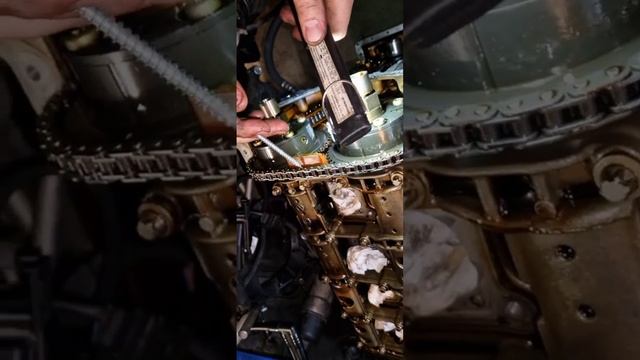 W203 Om271 замена цепи грм