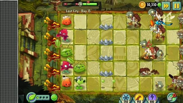PvZ 2 Lost city (Затерянный город) день 13 смотреть онлайн