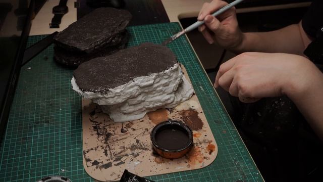 Красим скалы. Немного говорим. Fallout Wasteland Warfare. смотреть онлайн