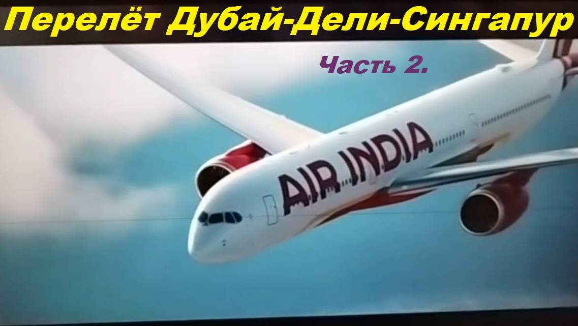 Перелёт Дубай-Дели-Сингапур * Авиакомпания AIR INDIA / Часть 2.