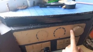 Перекрасил панель, изменения в  Man tgx из картона