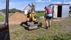 Мини экскаватор в работе Rippa R319