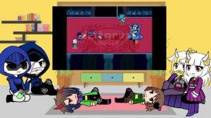 реакция андертейл и дельтарун на песни Короля пик,,кор