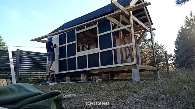 Строим минидом (бытовка) в стиле барнхаус – фасад смотреть онлайн