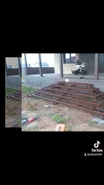 Стройка дома. Сварка.Изготовление ступеней своими рук смотреть онлайн