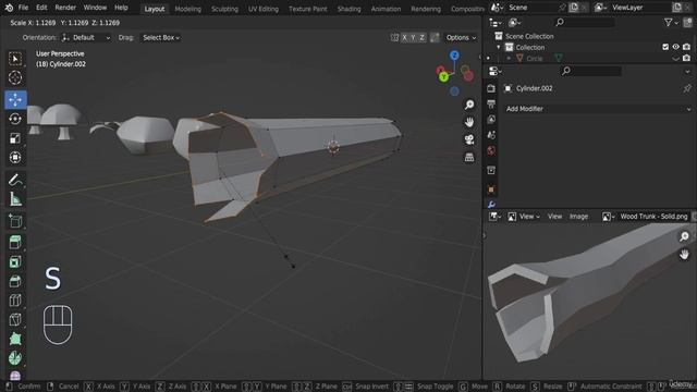 12. Design Environment Assets - Modeling Wood Trunk смотреть онлайн