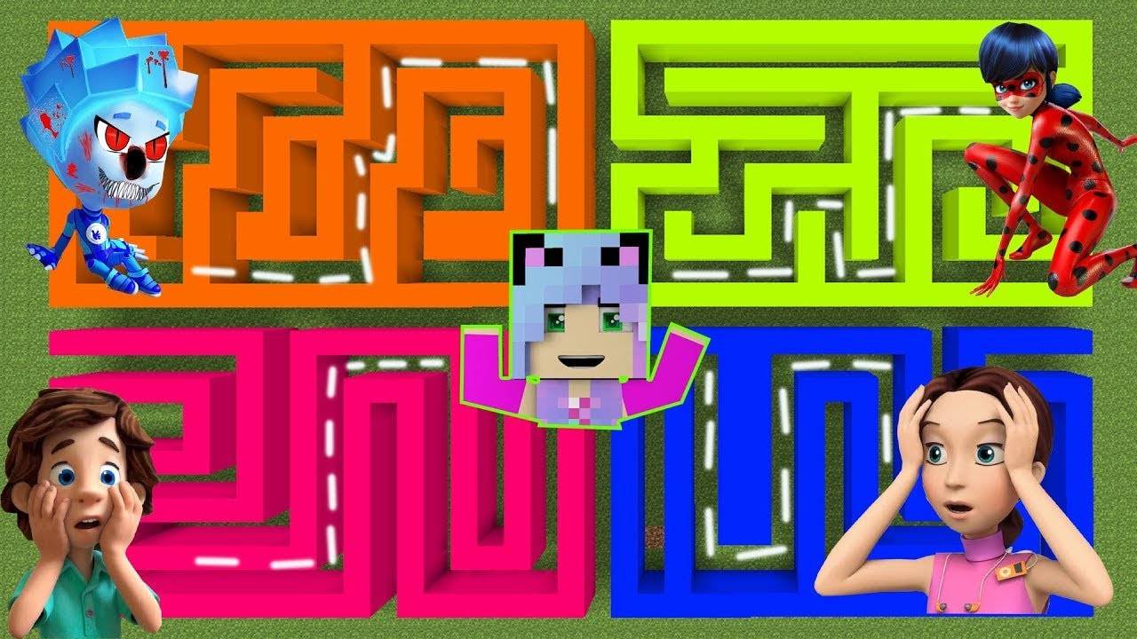 ВЫБЕРИ ПРАВИЛЬНЫЙ ЛАБИРИНТ ЛЕДИ БАГ И СУПЕР КОТ МАМА ДИМ ДИМЫЧ НОЛИК В МАЙНКРАФТ МУЛЬТИК смотреть онлайн