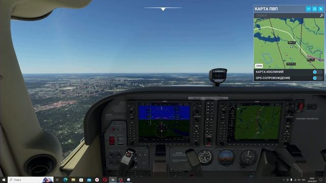 🔴Как совершить посадку на автопилоте! Cessna 172S // G1000 // MSF смотреть онлайн