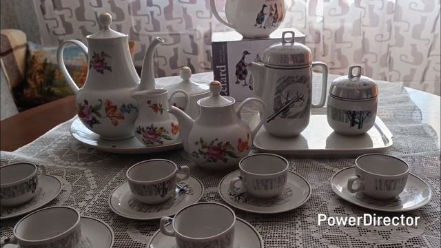 Новый чайник . Тучи не так жестоки ,хоть и одиноки. Фарф