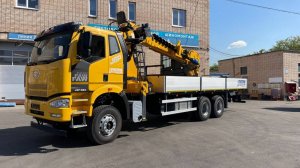 АВТОМОБИЛЬ БОРТОВОЙ С КМУ XCMG SQS 200-6 НА ШАССИ FAW 6X4  +7 (925) 859-09-09