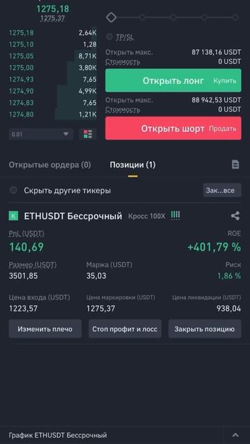 КАК СДЕЛАТЬ СКРИН ROE | Фьючерсы Binance