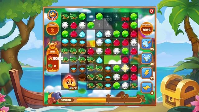 Как пройти уровень 8915 игры Сокровища Пиратов смотреть онлайн