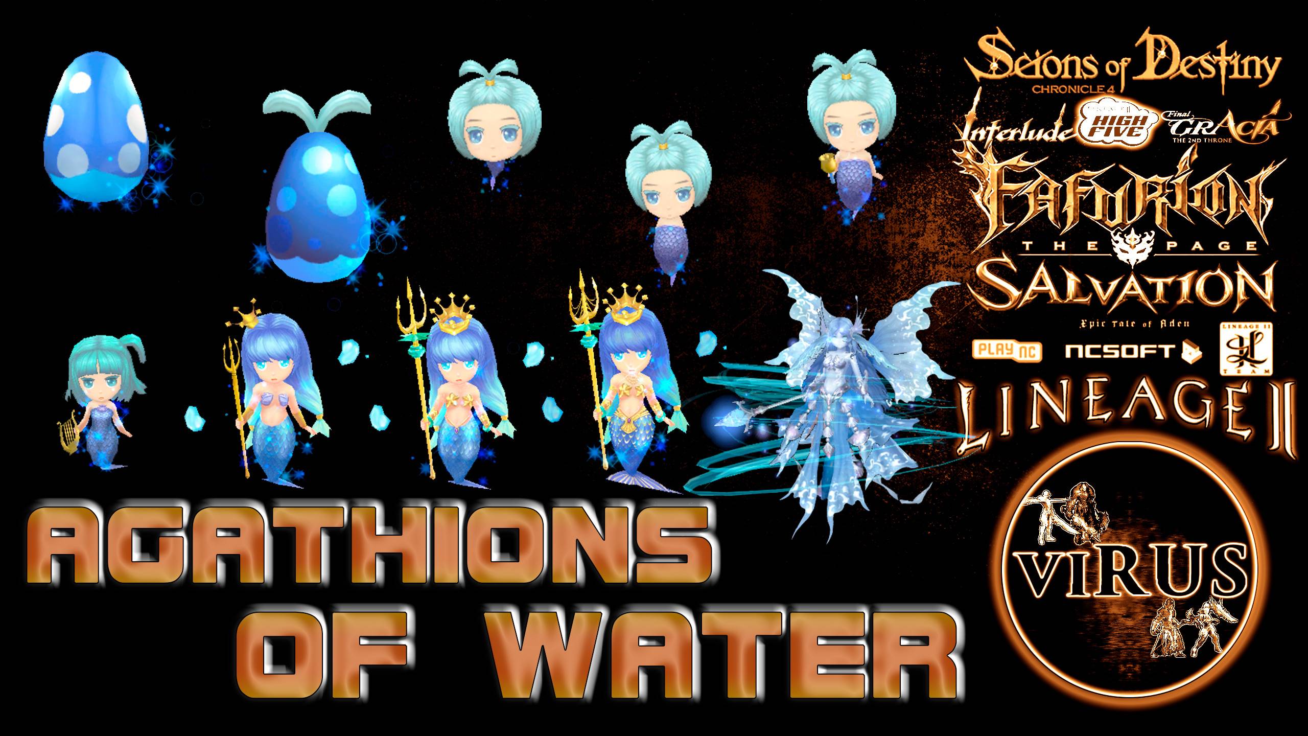 New Water Elemental Agathions For LINEAGE II-Any Chronicles Servers ◄√i®uS►