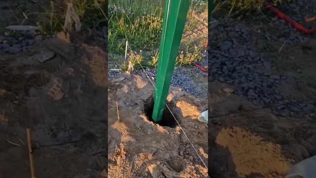 Процесс монтажа ограждения территории. смотреть онлайн